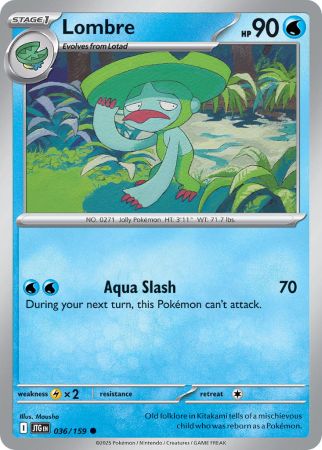 Lombre - Reverse Foil (Pokemon Scarlet & Violet: Journey Together)