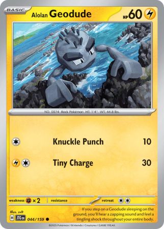 Alolan Geodude - Reverse Foil (Pokemon Scarlet & Violet: Journey Together)