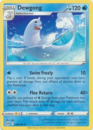 Dewgong (Pokemon Sword & Shield: Lost Origin)