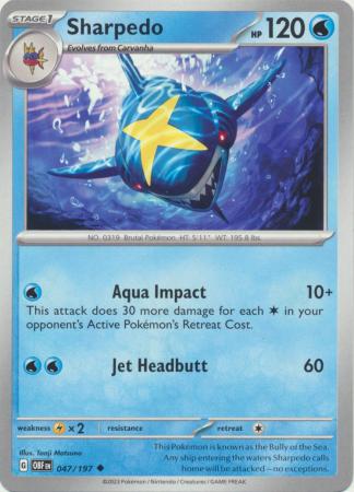Sharpedo (Pokemon Scarlet & Violet: Obsidian Flames)