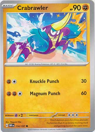 Crabrawler (Pokemon Scarlet & Violet: Obsidian Flames)