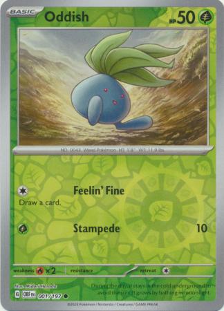 Oddish - Reverse Foil (Pokemon Scarlet & Violet: Obsidian Flames)