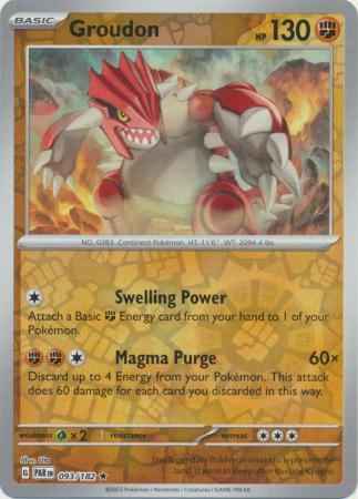 Groudon - Reverse Foil (Pokemon Scarlet & Violet: Paradox Rift)