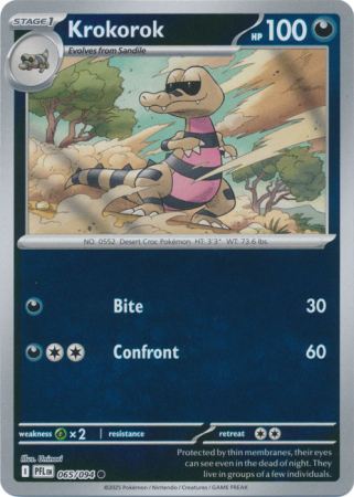 Krokorok - Reverse Foil (Pokemon Mega Evolution: Phantasmal Flames)