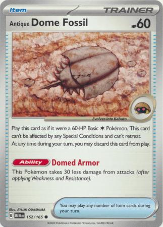 Antique Dome Fossil (Pokemon Scarlet & Violet: 151)