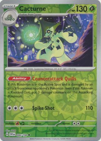 Cacturne - Reverse Foil (Pokemon Scarlet & Violet: Base Set)