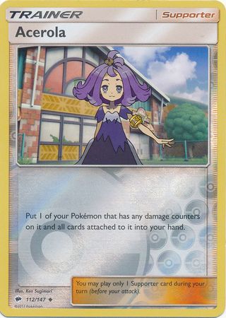 Acerola (Pokemon Sun & Moon Burning Shadows) - Reverse Holo
