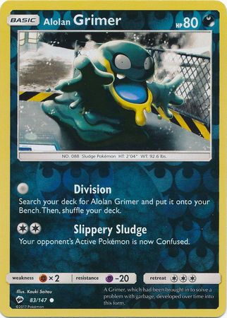 Alolan Grimer (Pokemon Sun & Moon Burning Shadows) - Reverse Holo