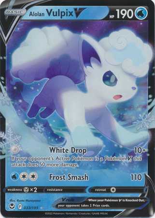 Alolan Vulpix V (Pokemon Sword & Shield: Silver Tempest)