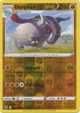 Donphan - Reverse Foil (Pokemon Sword & Shield: Silver Tempest)
