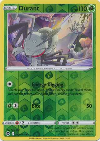 Durant - Reverse Foil (Pokemon Sword & Shield: Silver Tempest)
