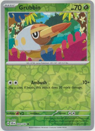 Grubbin - Reverse Foil (Pokemon Scarlet & Violet: Stellar Crown)