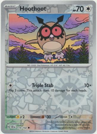 Hoothoot - Reverse Foil (Pokemon Scarlet & Violet: Stellar Crown)