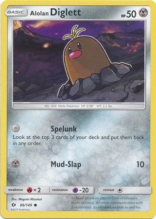 Alolan Diglett (Pokemon Sun & Moon Base Set)