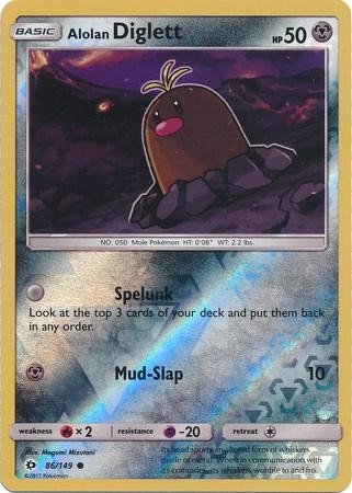 Alolan Diglett (Pokemon Sun & Moon Base Set)