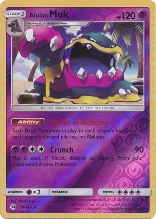 Alolan Muk - Reverse Foil (Pokemon Sun & Moon Base Set)