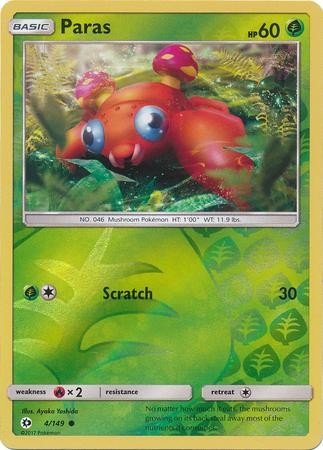 Paras (Pokemon Sun & Moon Base Set)