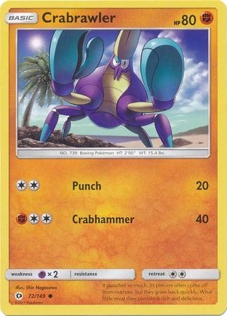 Crabrawler (Pokemon Sun & Moon Base Set)