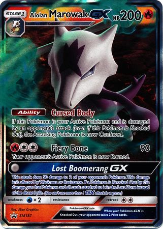 Alolan Marowak GX - Ultra Rare (Pokemon Sun & Moon Black Star Promos)
