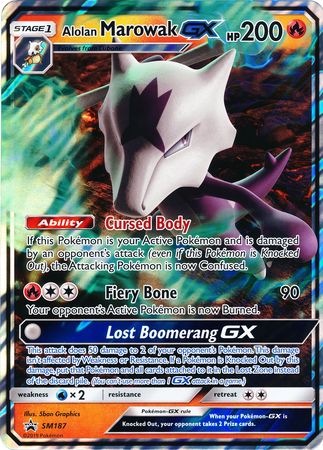 Alolan Marowak GX - SM187 - Pokemon Oversized Promo