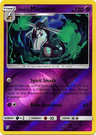 Alolan Marowak (Pokemon Sun & Moon: Unified Minds) (Reverse Foil)