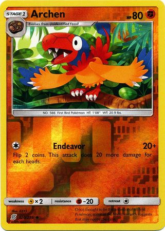 Archen (Pokemon Sun & Moon: Unified Minds) (Reverse Foil)