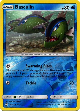 Basculiln (Pokemon Sun & Moon: Unified Minds) (Reverse Foil)