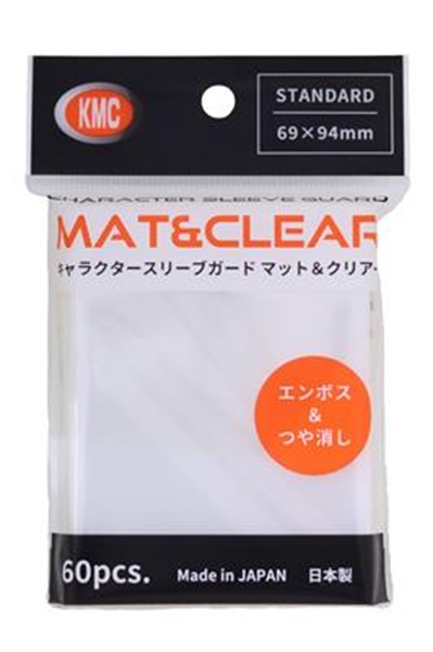 60 lommer KMC - Character Guard (Oversized/Outer Covers) - Mat & Clear - Standard Sleeves (94x69mm)
