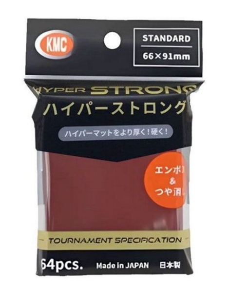 80 lommer! KMC - Hyper Strong Red - Standard Sleeves (66x91mm)