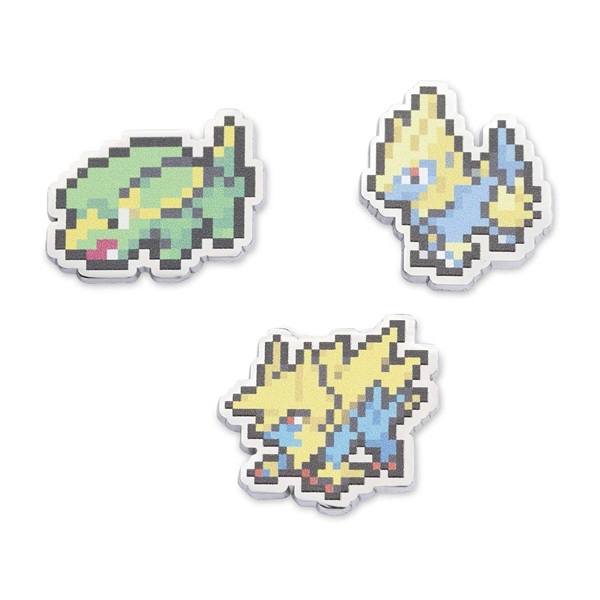 Pokémon - Electrike, Manectric & Mega Manectric - Pokémon Center Pixel Pin Badge 3-Pack