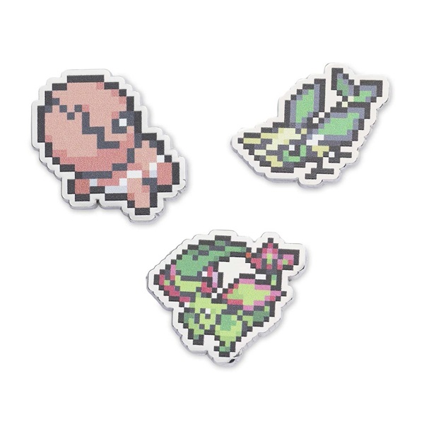Pokémon - Trapinch, Vibrava & Flygon - Pokémon Center Pixel Pin Badge 3-Pack
