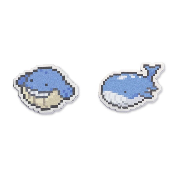 Pokémon - Wailmer & Wailord - Pokémon Center Pixel Pin Badge 2-Pack