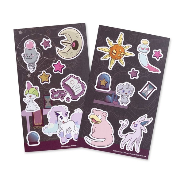 Pokémon - Elemental Ateliers: Psychic Types - Pokémon Center Sticker Sheets (2-Pack)