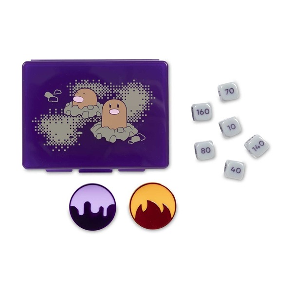 Pokémon - Diglett's Cave - Pokémon Center Damage-Counter Dice & Condition Markers Set