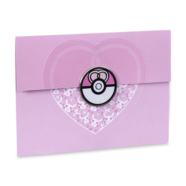 Pokémon - Love Ball Valentine - Pokémon Center Pin & Greeting Card
