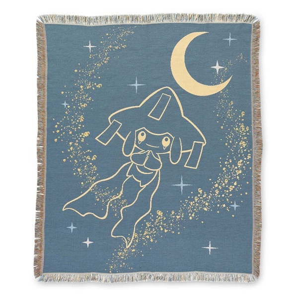 Pokémon - Jirachi Sleep: Teal Jacquard - Pokémon Center Throw Blanket