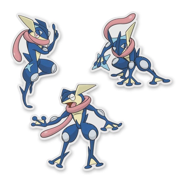Pokémon - Greninja - Pokémon Center Sticker (3-Pack)