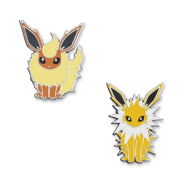 Pokémon - Jolteon & Flareon - Pokémon Center Pin Badge 2-Pack