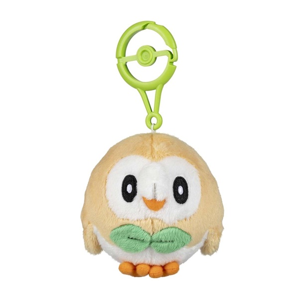 Pokémon: Rowlet (Adventure Partners) - Pokémon Center Plush Keychain / Nøglering 8cm