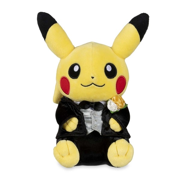 Pokémon: Pikachu Wedding: Wedding Tuxedo Pikachu (Male) - Pokémon Center Plush/Bamse 20cm