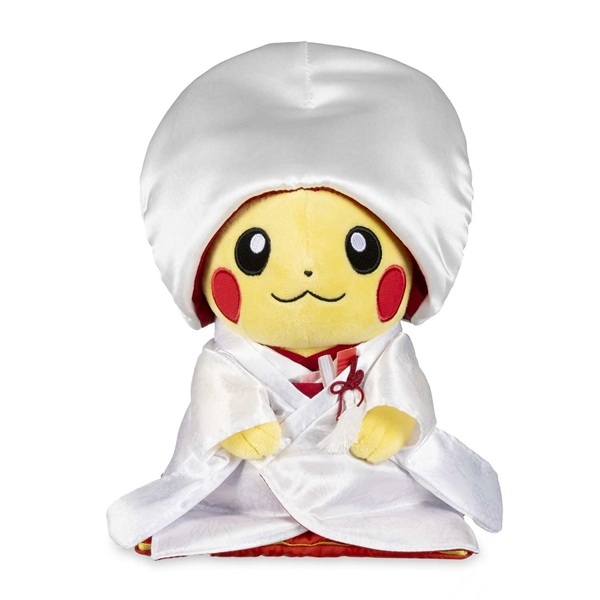 Pokémon: Pikachu Wedding: Wedding Kimono Pikachu (Female) - Pokémon Center Plush/Bamse 23cm