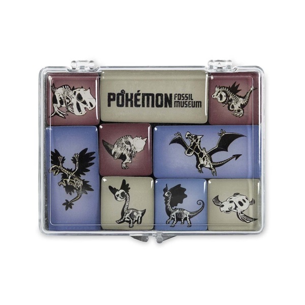Pokémon Fossil Museum: Skeletons - Pokémon Center Mini Magnets (9-Pack)