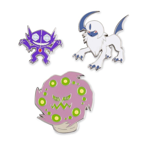 Pokémon - Sableye, Absol & Spiritomb - Pokémon Center Pin Badge 3-Pack