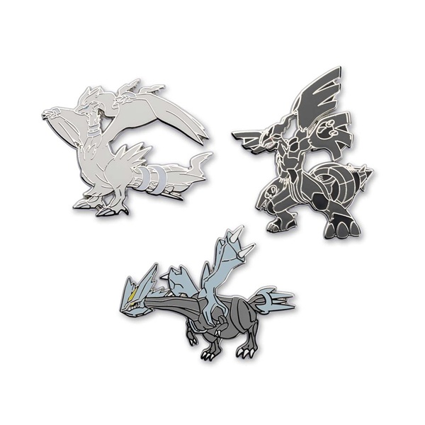 Pokémon - Reshiram, Zekrom & Kyurem - Pokémon Center Pin Badge 3-Pack