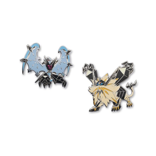 Pokémon - Dusk Mane Necrozma & Dawn Wings Necrozma - Pokémon Center Pin Badge 2-Pack
