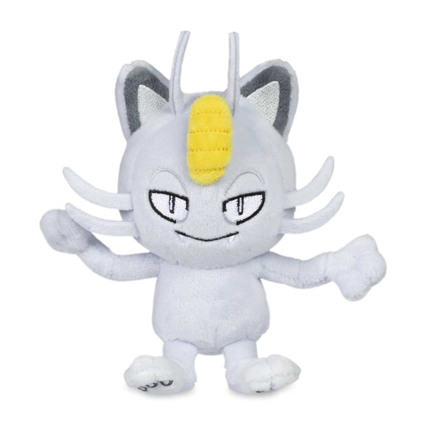 Pokémon - Alolan Meowth (Sitting Cuties) - Pokémon Center Plush/Bamse 13cm