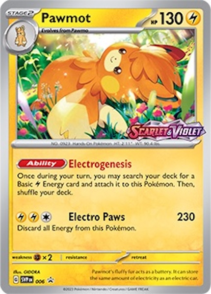 Pokemon Build & Battle Prerelease Deck (40 Kort) - SV01 - Scarlet Violet: Base Set: Pawmot