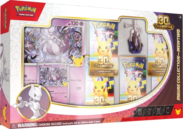 Pokemon ex Box: Mega Evolution: 30th Celebration - Figure Collection: Mewtwo (5 Boosters)