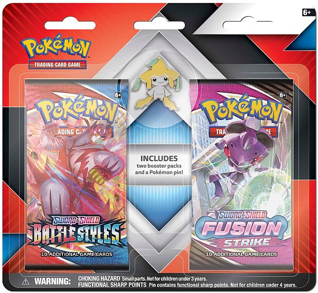 Pokemon Blister Pack - Jirachi Collector Pin Blister Pack (Wide) - 2 Booster Pakker + Pin