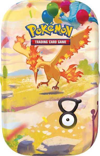 Pokemon Tin Kasse - 2026 Fall Mega Evolution: 30th Celebration Mini Tin: Moltres & Articuno (Day) (2 Boosters)